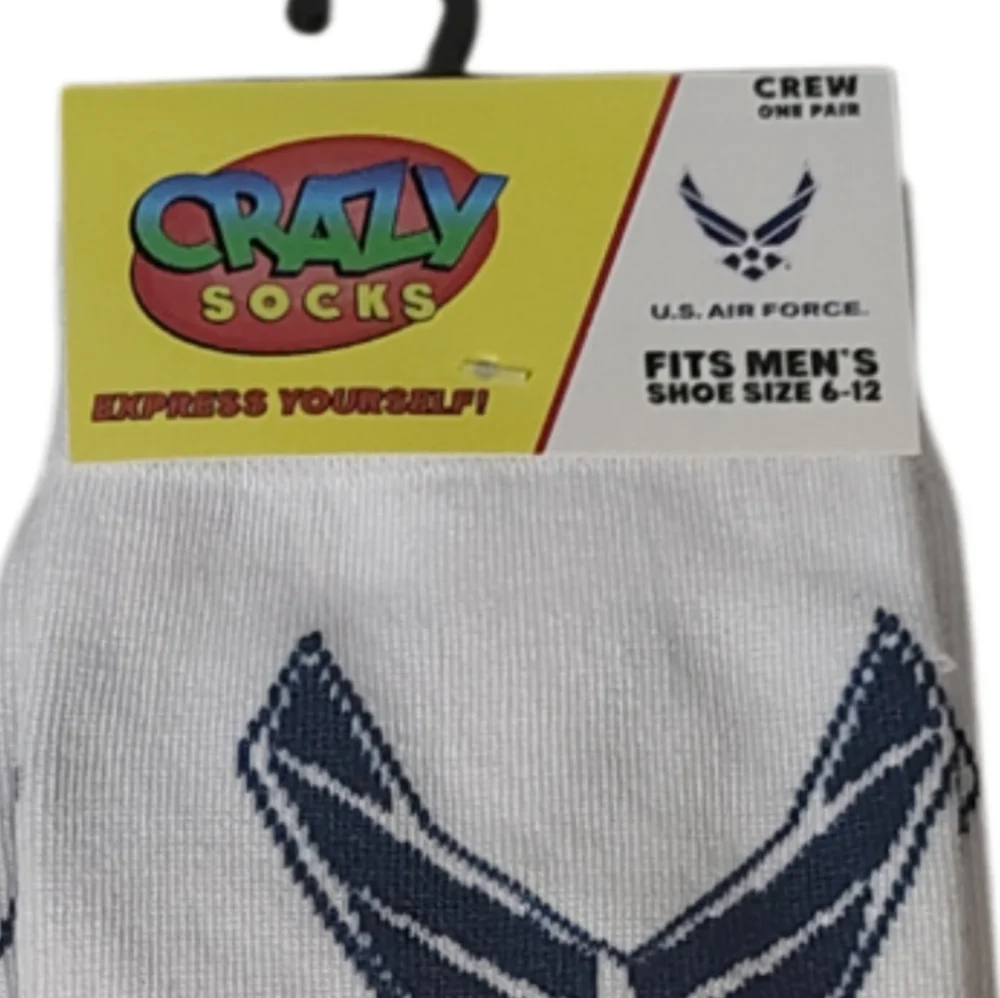 U.S. Air Force Crew Socks 2 Pair Unisex